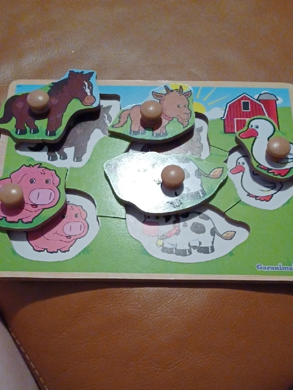 - Melissa & Doug Farm Animal Sound Puzzle — Multicolor Wooden Kids Toy - Picture 4 of 13